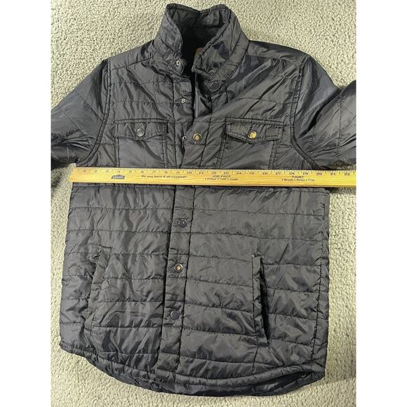 Paper Denim‎ & Cloth Puffer Jacket Men Small Snap Button Lightweight Outerwear - Picture 8 of 16